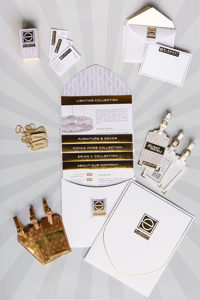 Printed Brand Products For Elegant Furniture And Lighting Comany